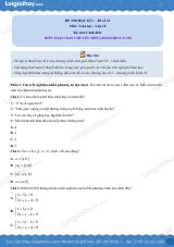 Đề thi học kì 1 Toán 10 Cánh diều - Đề số 12